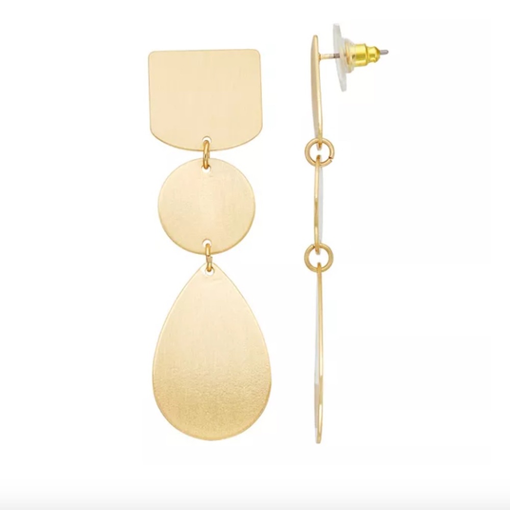 🆕 Geometric Earrings - Picture 1 of 10